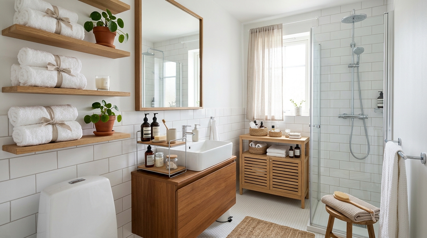 Smart Compact Bathroom Storage Ideas for Tiny Spaces