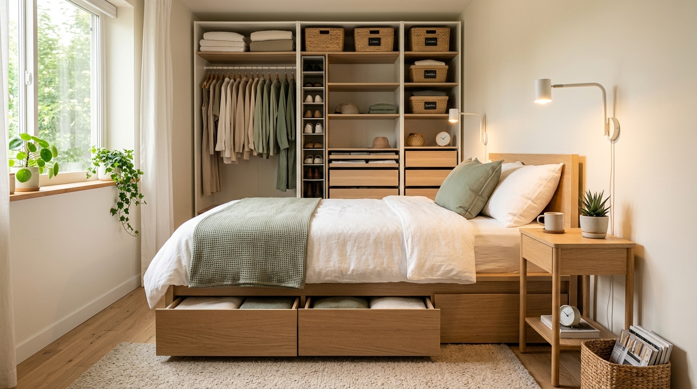 How to Maximize Storage in a Small Bedroom: Clever Solutions